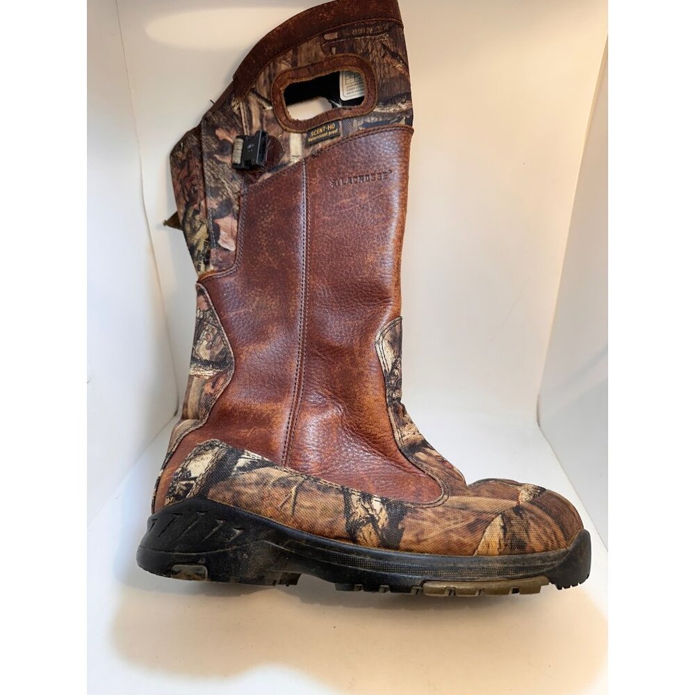 LaCrosse Mens Sz 7 Adder Scent HD 18" Infinity Waterproof Boots Leather/Fabric S